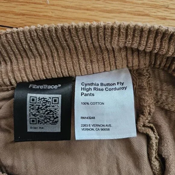 Reformation Cynthia High-Rise Straight Long Corduroy Pants - Picture 6 of 6